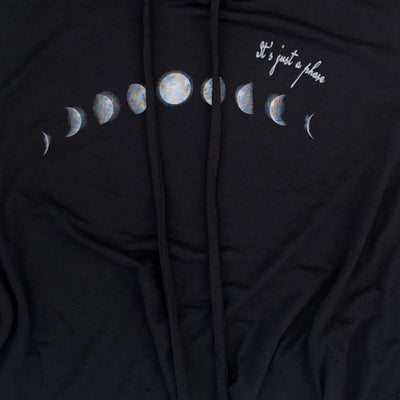 Moon Phase Crop Hoodie